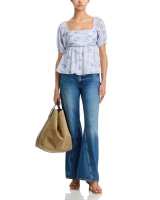 Floral Puff Sleeve Top - Exclusive