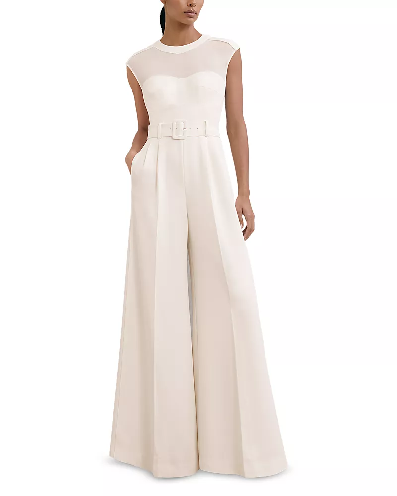 Reiss Petite Alba Belted Jumpsuit