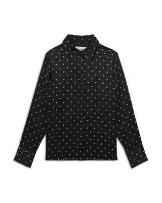 Polka Dot Silk Shirt