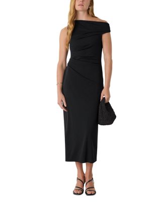 Jersey Crepe Asymmetric Dress