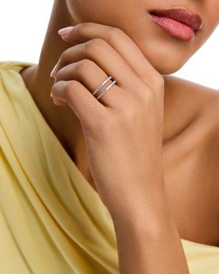 Luxe Collection Certified Lab Grown Diamond Ring Enhancer in 14K White Gold, 0.5 tcw