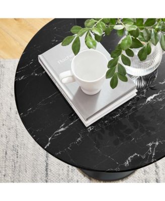 Lippa Round Artificial Marble Side Table