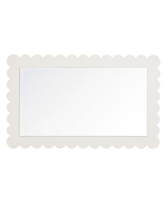 Emmeline Scalloped Rectangle Wall Mirror