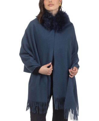  Select Cashmere Stole with Select Lamb Collar