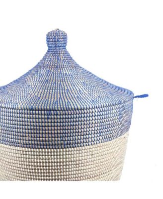  Dou Lid Storage Basket Two-Tone Low Storage