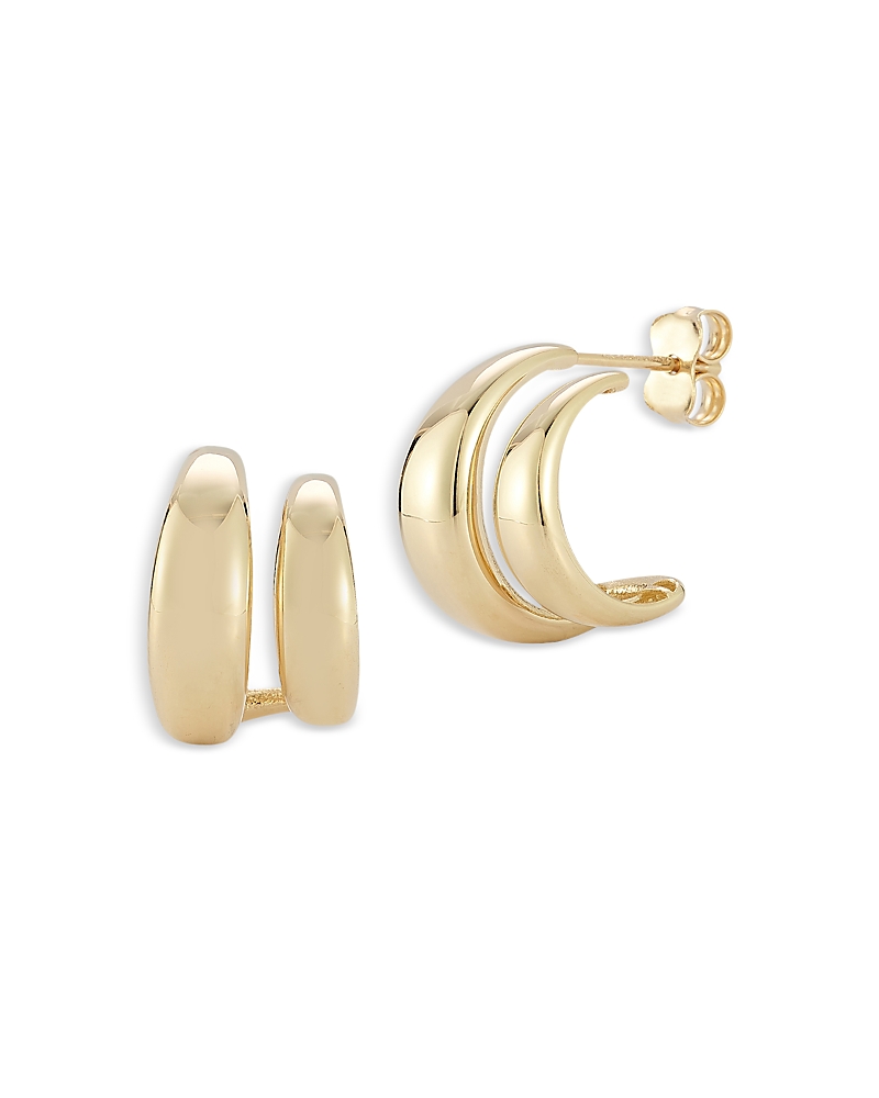 Bloomingdale's Fine Collection Double Hoop Earrings in 14K Yellow Gold