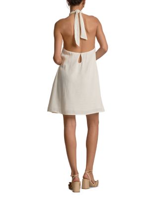 Open Back Halter Dress