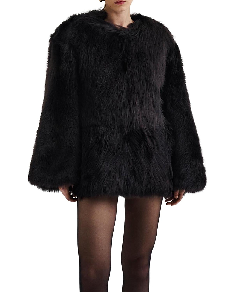 Malina Jana Shearling Long Sleeve Jacket