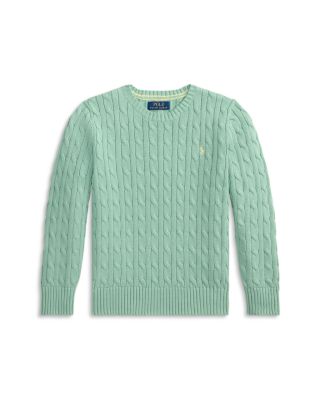 Boys' Cable Knit Cotton Sweater - Big Kid