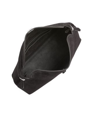 T-Lock Suede Convertible Top Handle Bag in Tobacco