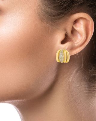 Pav&eacute; Cage Drop Earrings