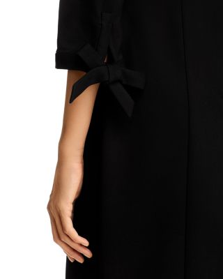  LuxeStretch Ponte Tie Sleeve Sheath Dress