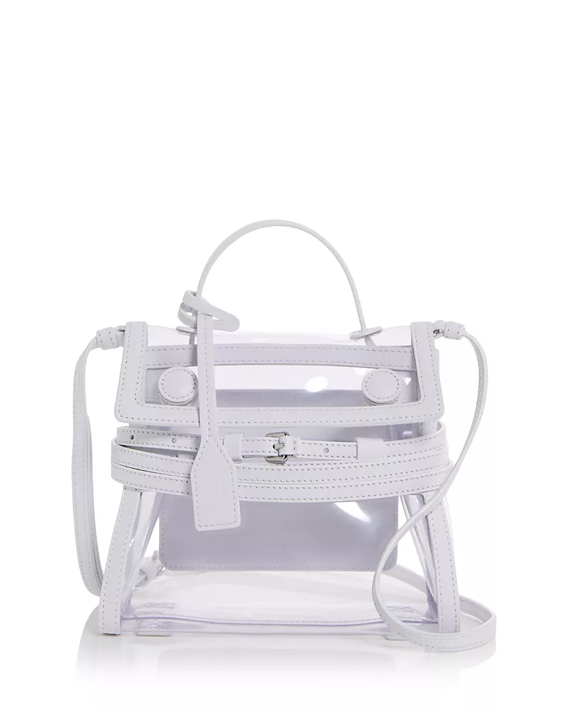 Moschino Tie Me Small Transparent Bag