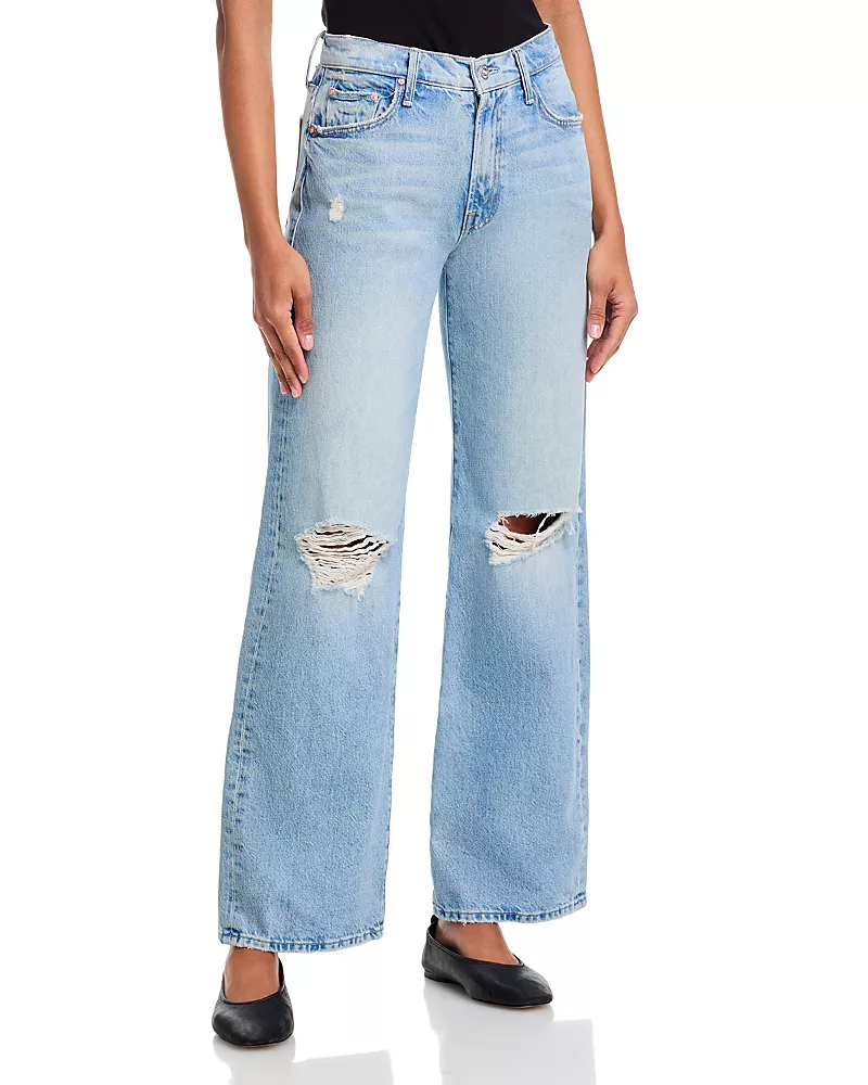 Mother The Mid Rise Maven Sneak Jeans in Reelin It In