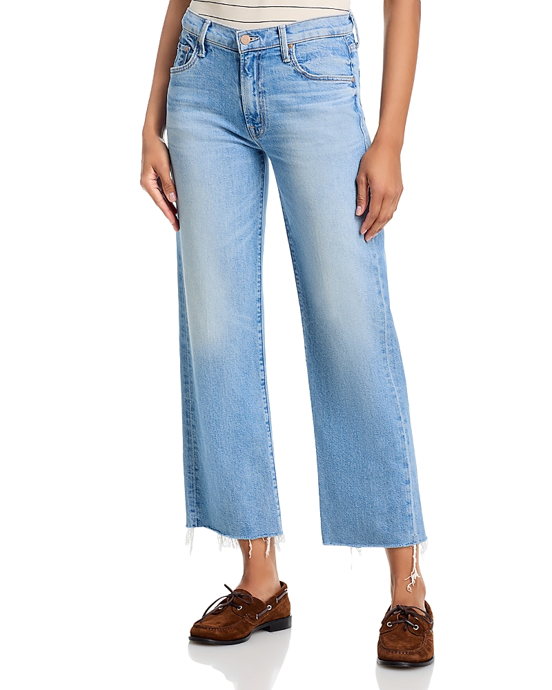 Mother Mid Rise Rambler Zip Ankle Fray Jeans in Comeback Kid