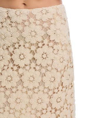 Veneta Crocheted Midi Skirt