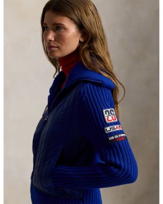 Team USA Hybrid Wool Zip Sweater
