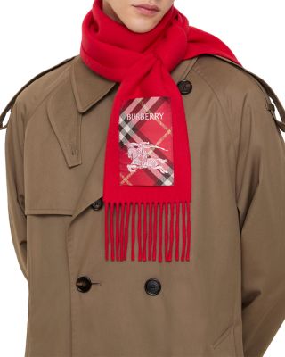 Check Label Cashmere Scarf