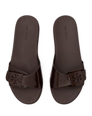 Women's Slip On Buckled Slide Sandals