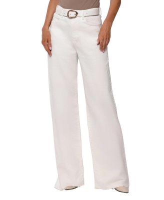  High Rise Phoenix Wide Leg Pant in White