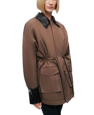 Contrast Collar Utility Jacket