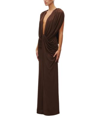  The Plunge Drape Gown
