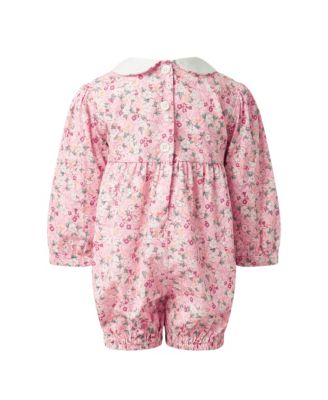 Girls' Floral Smocked Babysuit - Baby