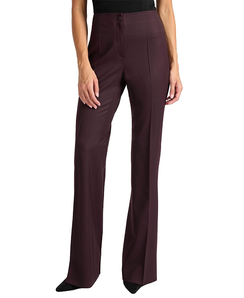Santorelli Elizabeth Flared Leg Pant in Virgin Wool Stretch