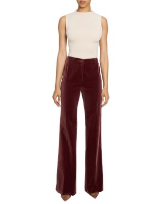  Elizabeth Flared Leg Pant in Luxury Velvet