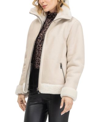  Merino Shearling Lamb Zip Jacket
