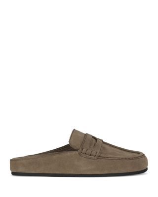 Women's Suede Mule Loafers