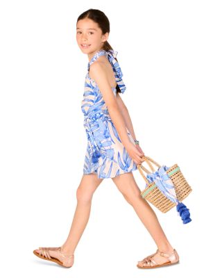 Girls' Palm Leaf Print Dress - Little Kid, Big Kid