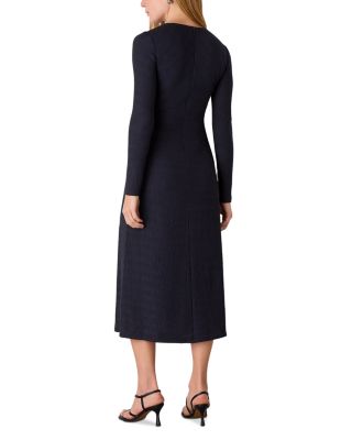 Textured Jersey Ruched Dress