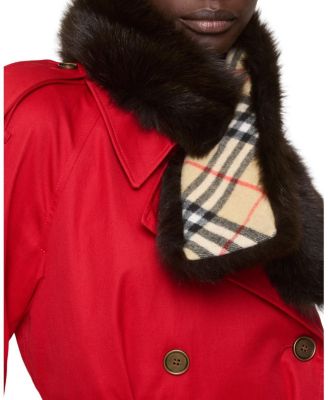  Reversible Shearling Scarf