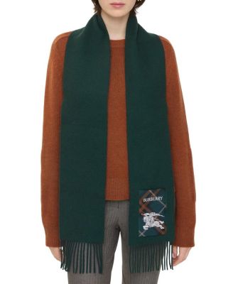 Check Label Cashmere Scarf