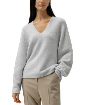  Boucle Knit Silk-Cashmere Sweater