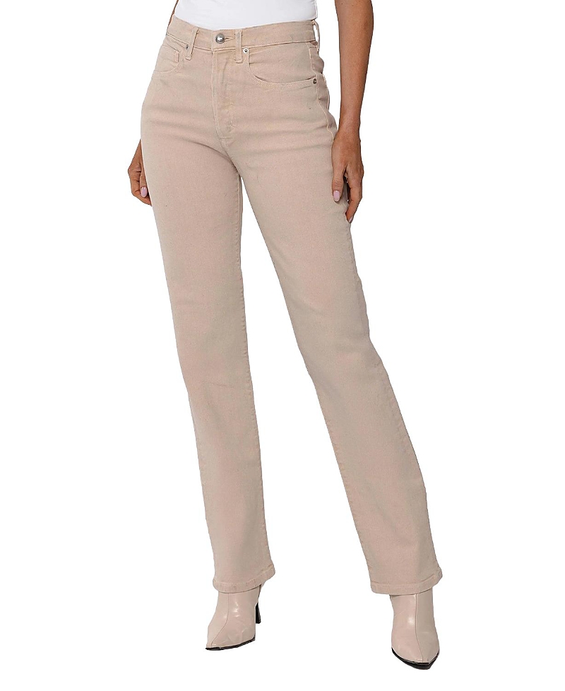 Rudes Denim High Rise George Relaxed Skinny in Beige