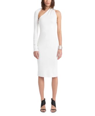 Marcella Manhattan One Shoulder Midi Dress