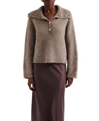 Yselle Long Sleeve Collared Sweater