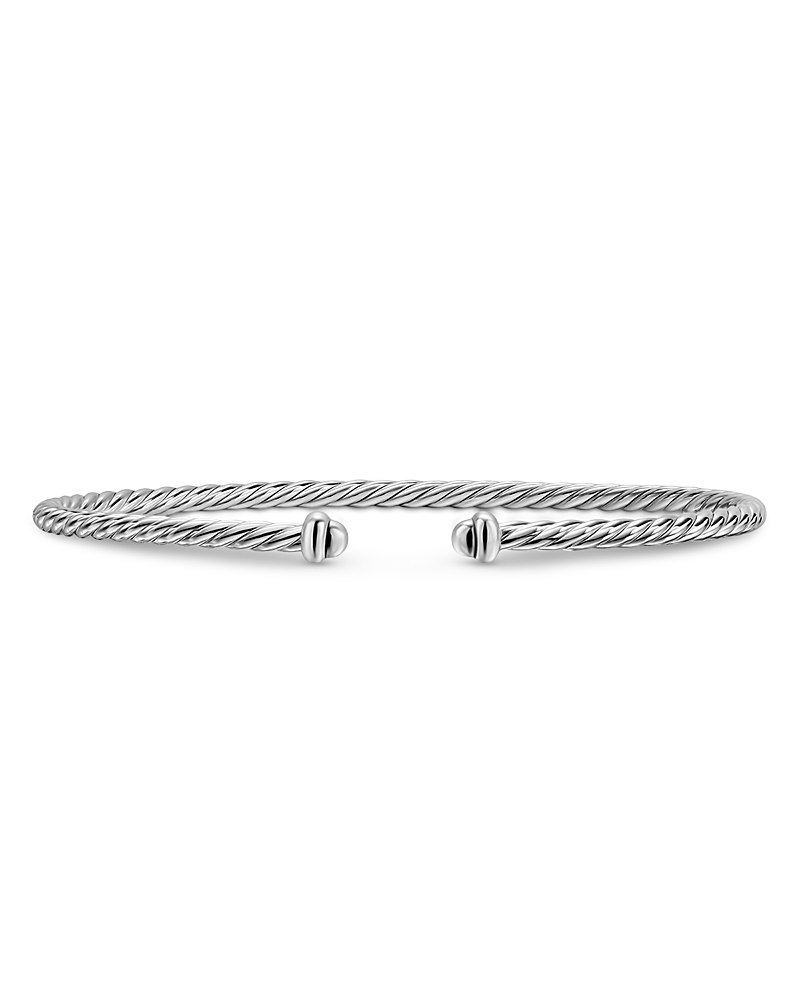 Micro Cable Flex Bracelet in Sterling Silver, 2.6mm