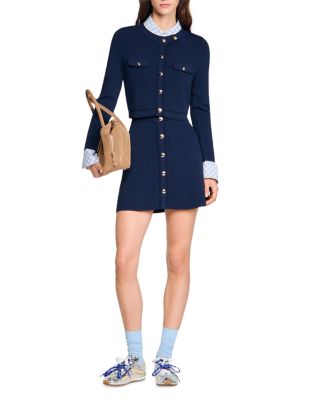 Cropped Rub Knit Cardigan