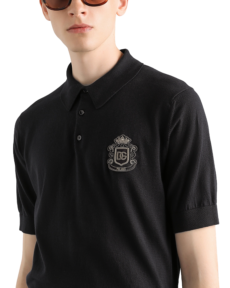 Dolce & Gabbana Logo Emblem Polo Shirt