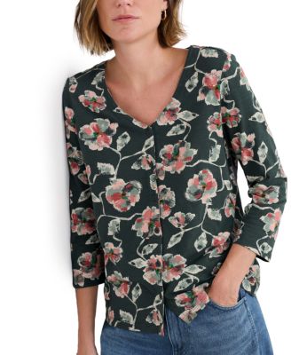 Seasalt Women's Studio Glass Quarter Sleeve Top