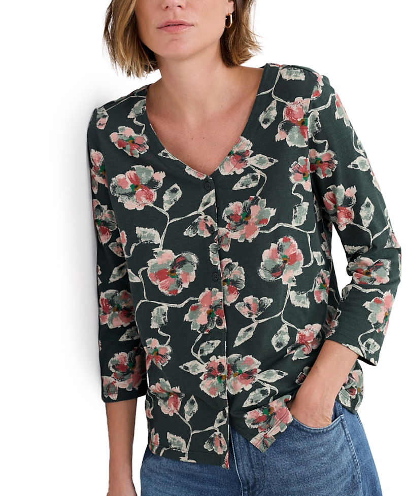 Seasalt Women's Studio Glass Quarter Sleeve Top