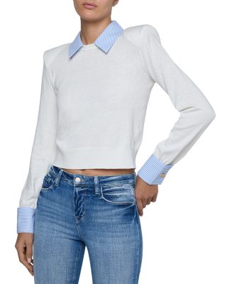 April Poplin Collar Pullover