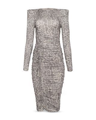 Paityn Long Sleeve Shirred Dress