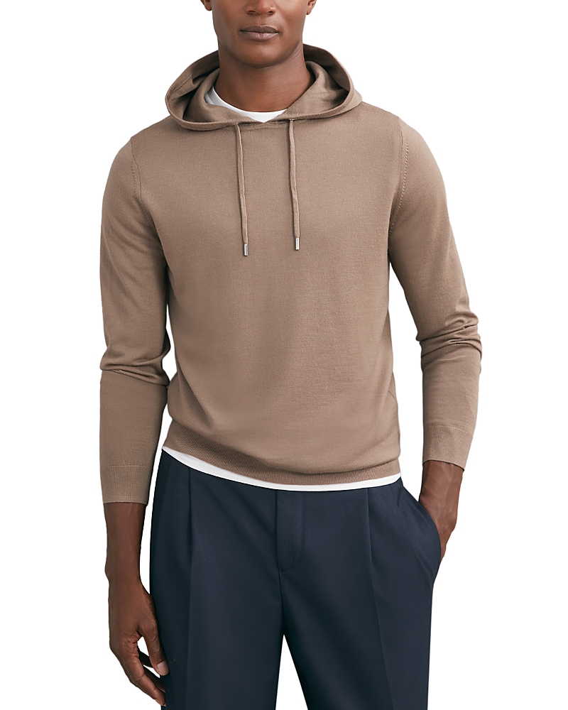 Reiss Holland Merino Wool Pullover Hoodie