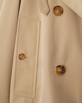 Haltye Cropped Gabardine Trench Jacket