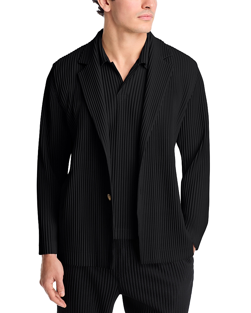 Homme PLISSE Issey Miyake Basics Ribbed Blazer