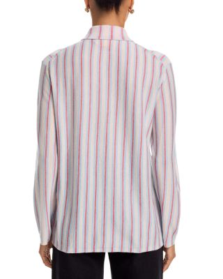 Fine Stripe Showtime Cashmere Shirt 